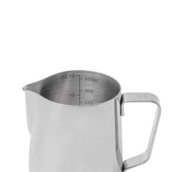 Barista Basics Frothing Pitcher 12oz - Silver 7 Barista Basics Frothing Pitcher 12oz - Silver -Coffee Shop 12 oz silver 4
