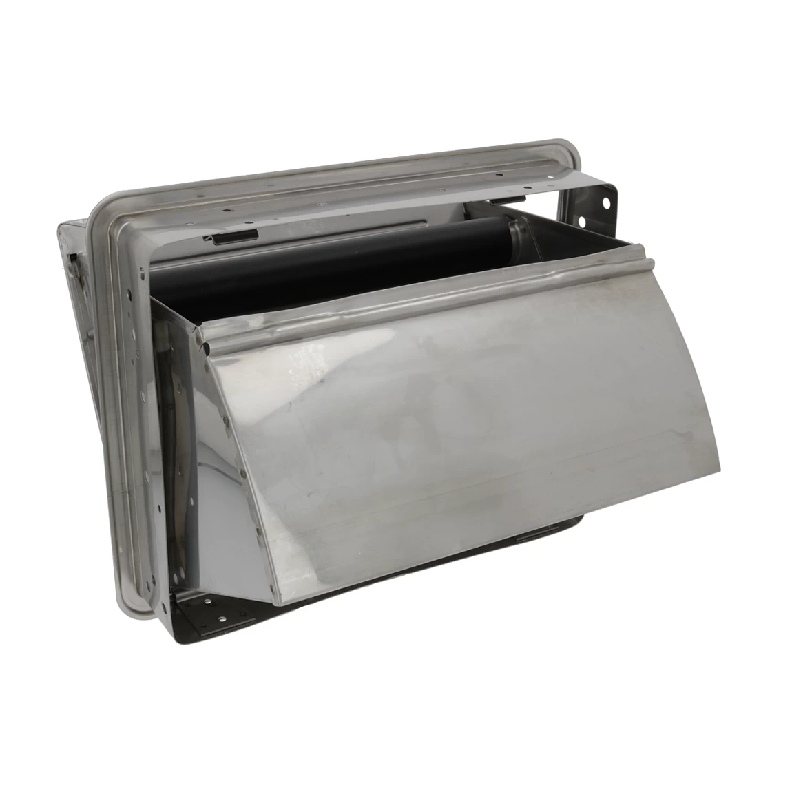 Stainless Steel Fold-down Knock Box Drawer 2 Stainless Steel Fold-down Knock Box Drawer - Image 2
