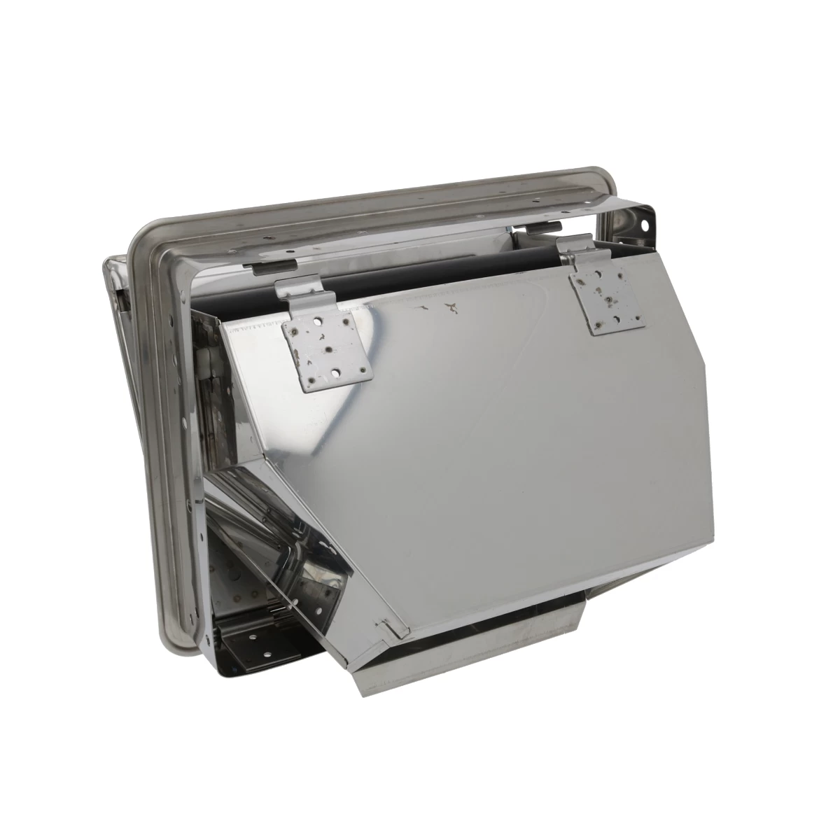 Stainless Steel Fold-down Knock Box Drawer With No Bottom (Special Order Item) 2 Stainless Steel Fold-down Knock Box Drawer With No Bottom (Special Order Item) - Image 2