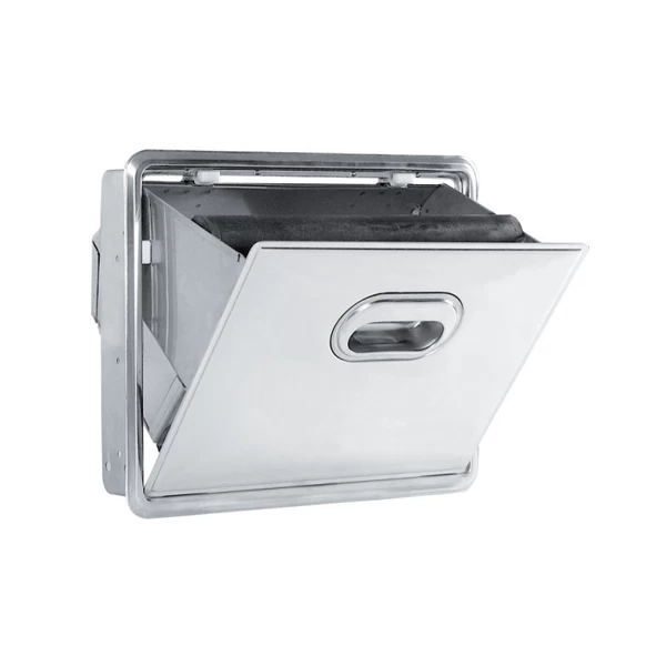 Stainless Steel Fold-down Knock Box Moisture Guard Insert (Special Order Item) 2 Stainless Steel Fold-down Knock Box Moisture Guard Insert (Special Order Item) - Image 2