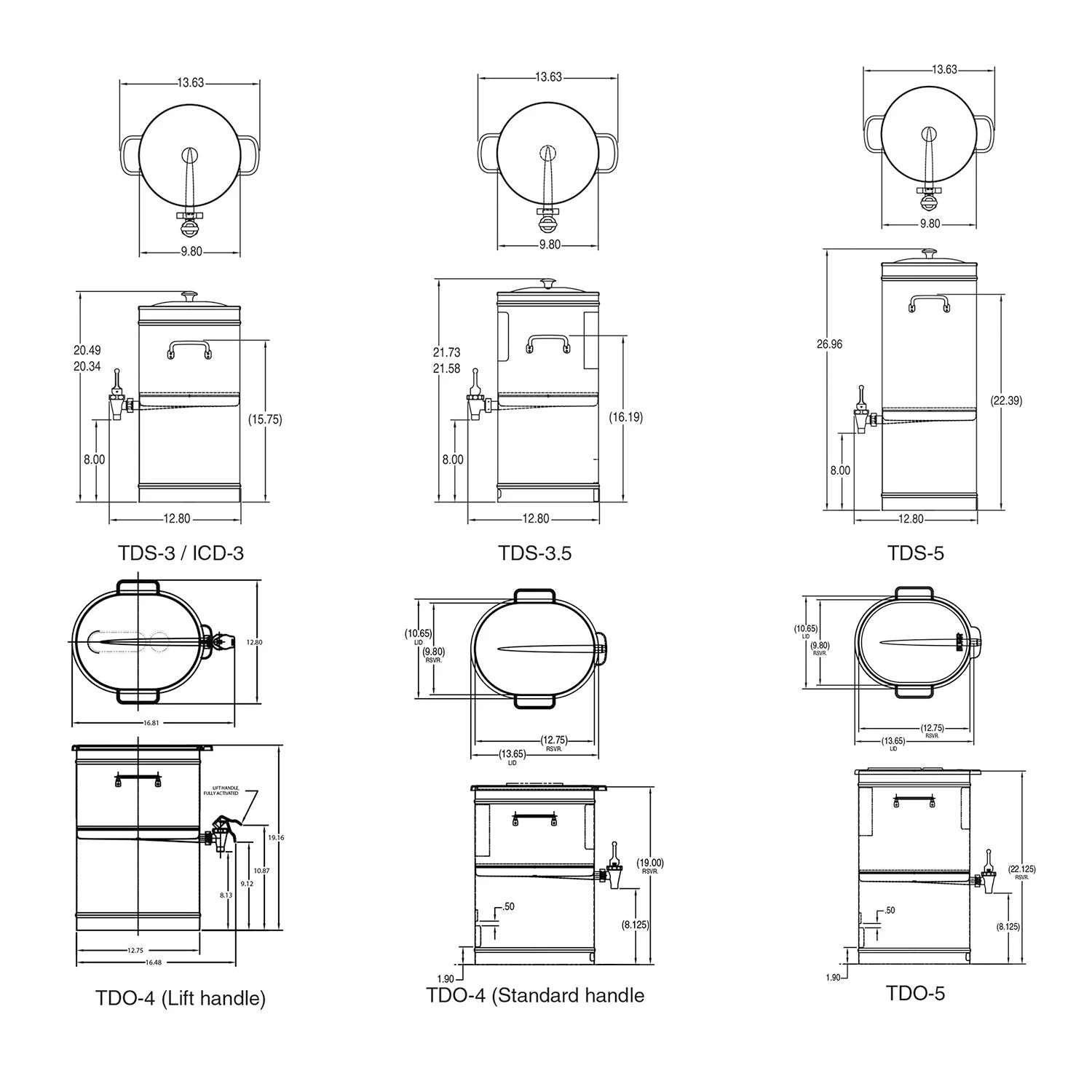 BUNN® BUNN TDS-3 Iced Tea & Coffee Dispenser W/ Solid Lid 3 BUNN® BUNN TDS-3 Iced Tea & Coffee Dispenser W/ Solid Lid - Image 3