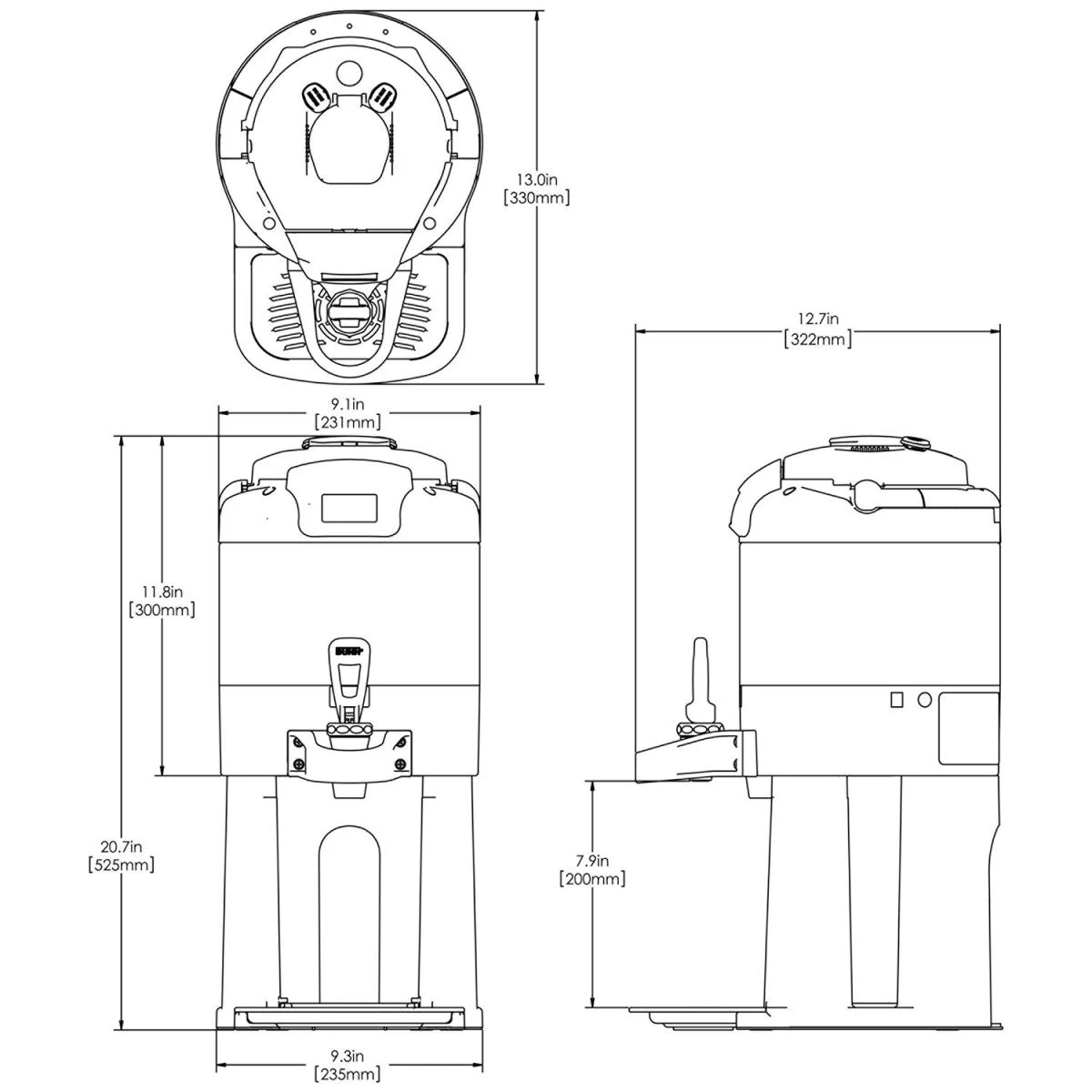 BUNN® BUNN 1 Gallon ThermoFresh Server W/ Base 2 BUNN® BUNN 1 Gallon ThermoFresh Server W/ Base - Image 2