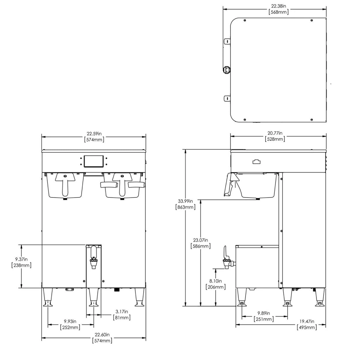 BUNN® BUNN ICB Twin TF 1.5 Gallon Platinum Edition Coffee Brewer 2 BUNN® BUNN ICB Twin TF 1.5 Gallon Platinum Edition Coffee Brewer - Image 2