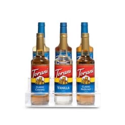 2 Tier Coffee Syrup Display Rack - 6 Bottles