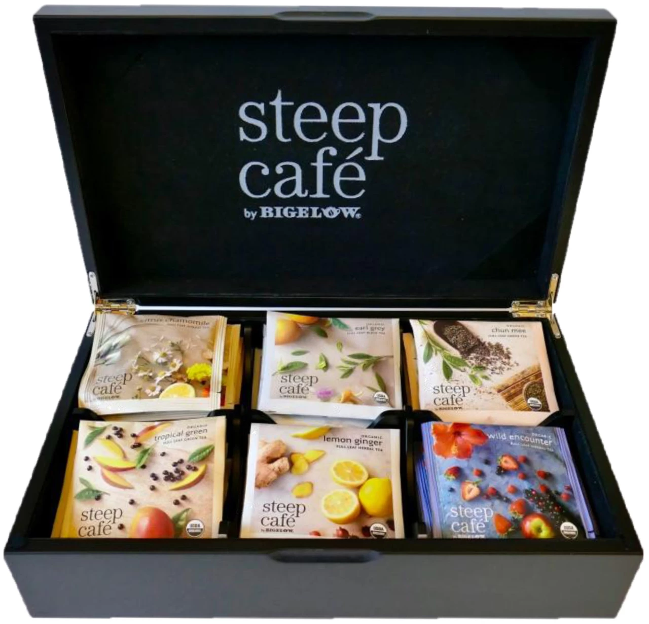 Steep Cafe 6 Pocket Tea Chest 1 Steep Cafe 6 Pocket Tea Chest