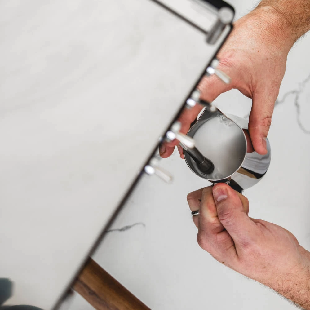 Ascaso Steel DUO Programmable Espresso Machine W/PID Controller, Dual Thermoblock, 120V (White) 7 Ascaso Steel DUO Programmable Espresso Machine W/PID Controller, Dual Thermoblock, 120V (White) - Image 7