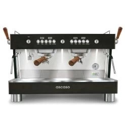 Ascaso Barista T Plus, Automatic 2 Group Espresso Machine, With Thermodynamic Technology (Black)