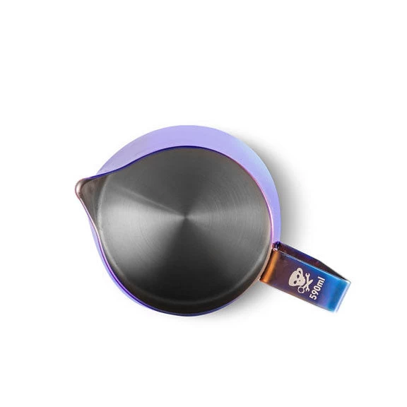 Colored Frothing Pitcher 20oz - Blue 2 Colored Frothing Pitcher 20oz - Blue - Image 2