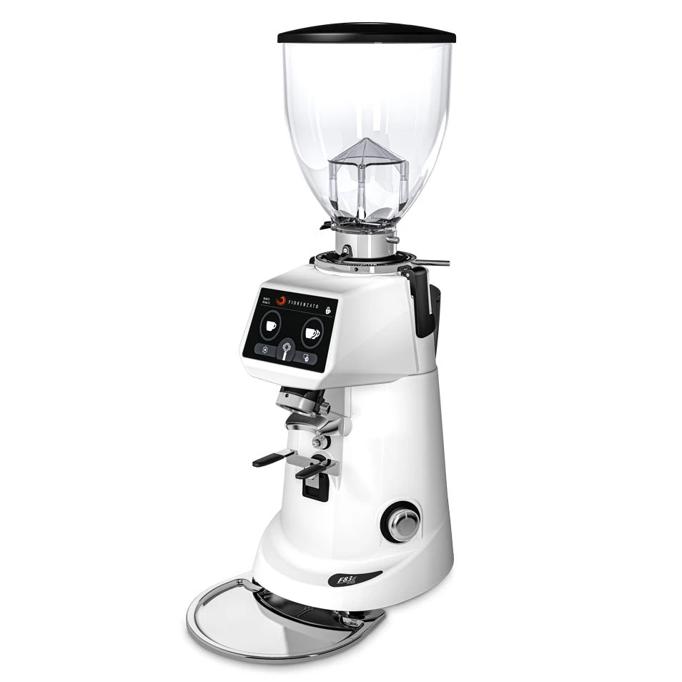 USED Fiorenzato F83 E PRO On Demand Espresso Grinder - White 1 USED Fiorenzato F83 E PRO On Demand Espresso Grinder - White