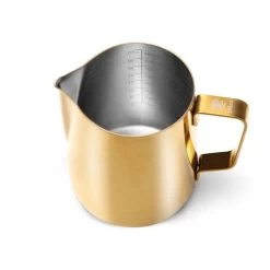 Colored Frothing Pitcher 20oz - Gold -Coffee Shop gold 590 qtrxtop1
