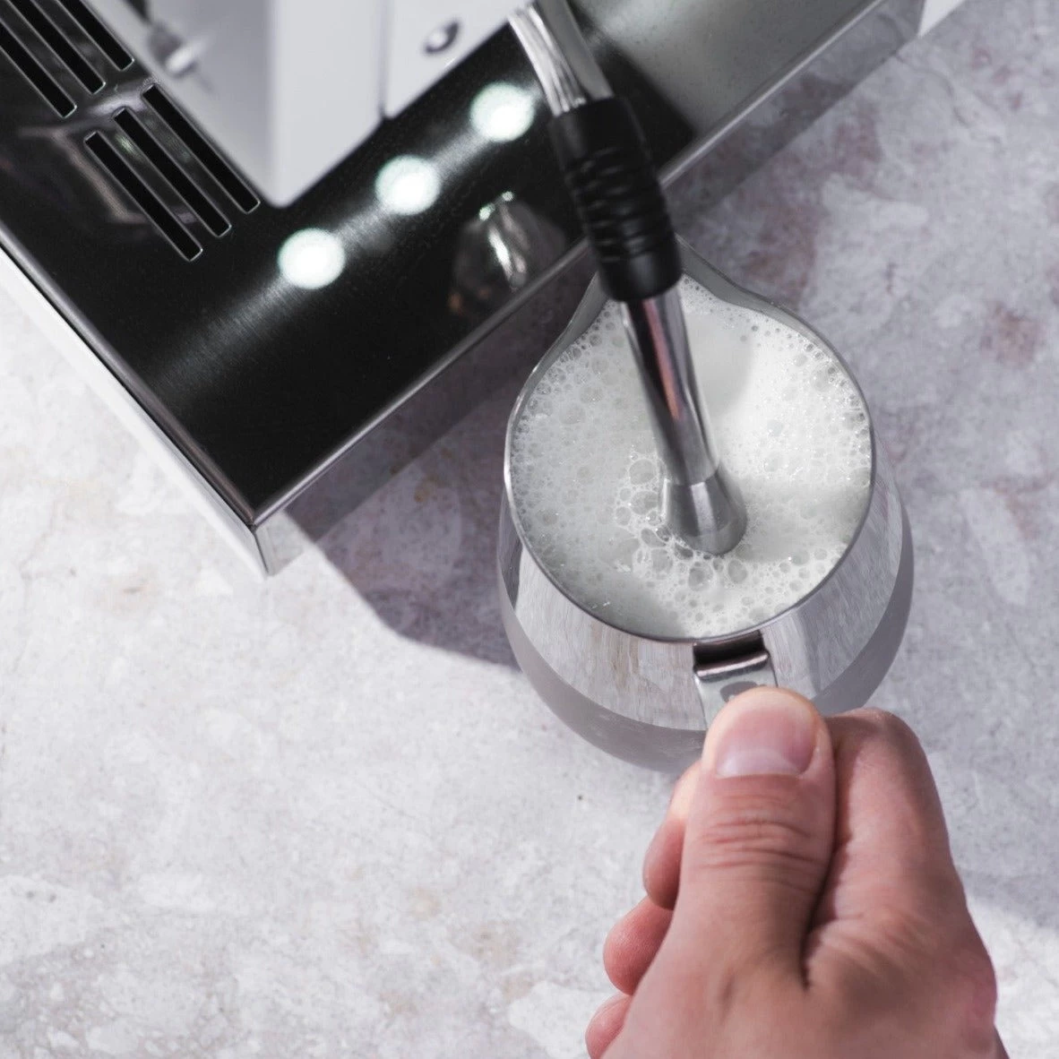 Ascaso Steel UNO Programmable Espresso Machine W/PID Controller, Single Thermoblock, 120V (White) 5 Ascaso Steel UNO Programmable Espresso Machine W/PID Controller, Single Thermoblock, 120V (White) - Image 5