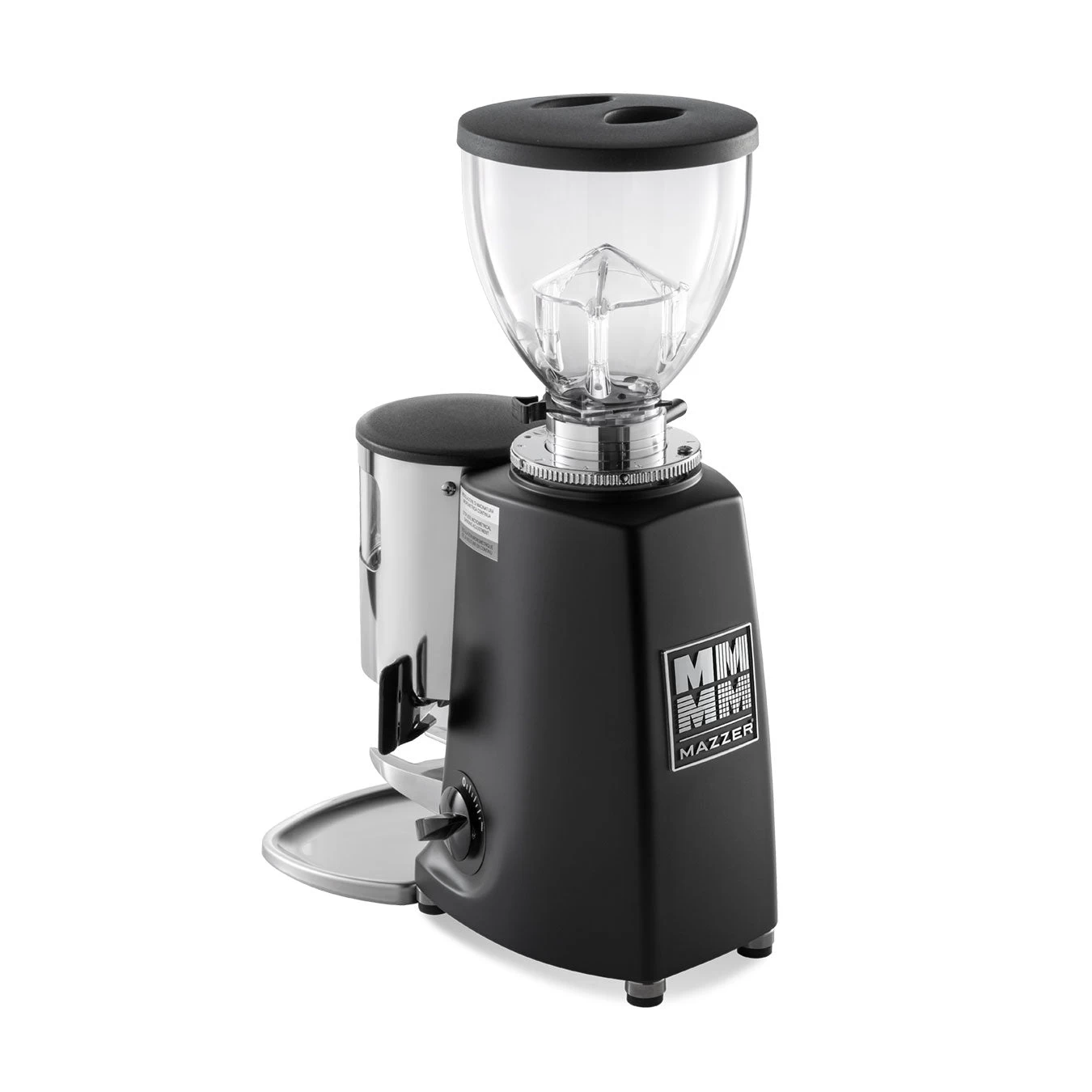 Mazzer Mini W/ Timer Switch Manual Doser Commercial Espresso Grinder - Black 2 Mazzer Mini W/ Timer Switch Manual Doser Commercial Espresso Grinder - Black - Image 2