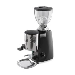 Mazzer Mini W/ Timer Switch Manual Doser Commercial Espresso Grinder - Black