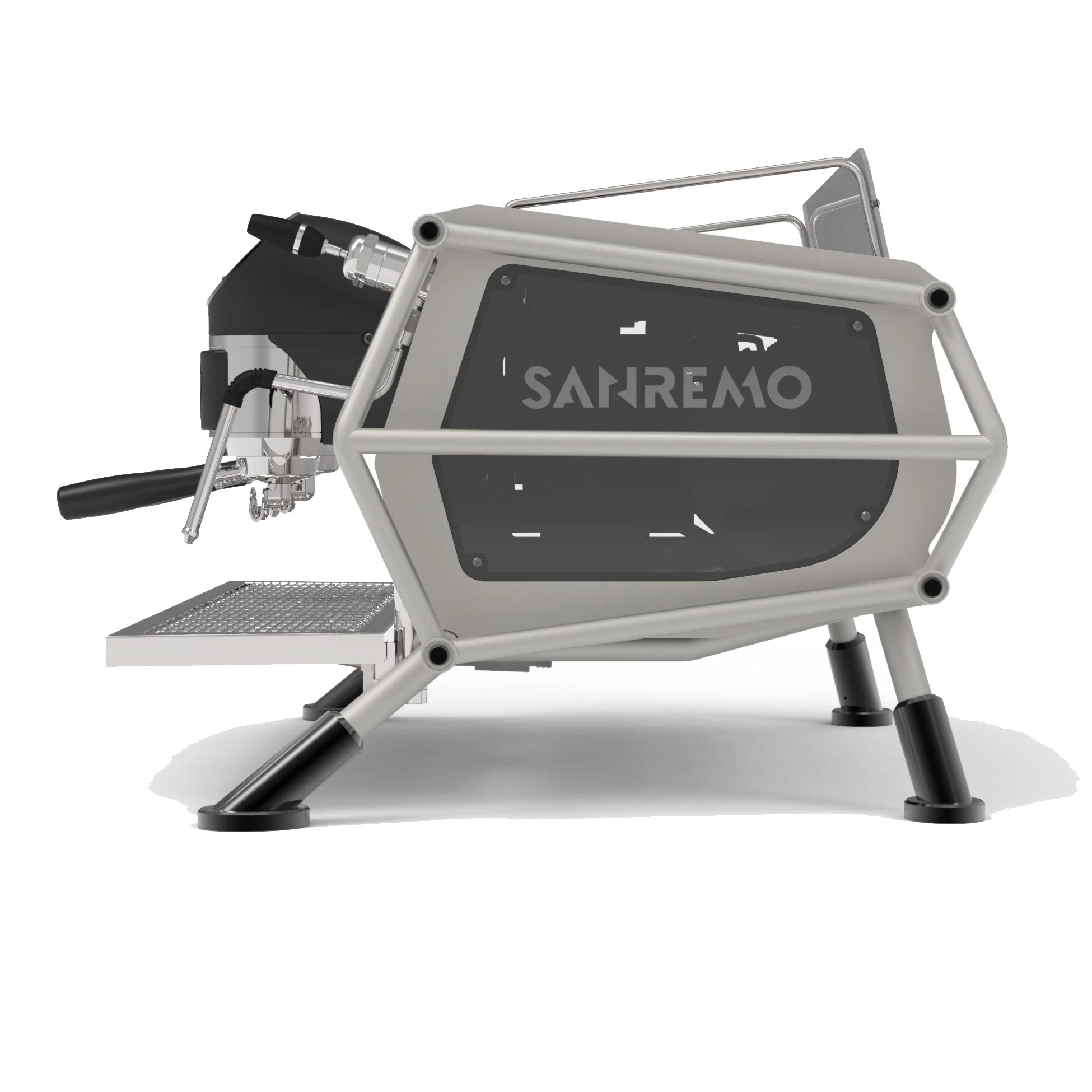 Sanremo Café Racer Naked 2 Group Volumetric Espresso Machine - Steel/Black 2 Sanremo Café Racer Naked 2 Group Volumetric Espresso Machine - Steel/Black - Image 2