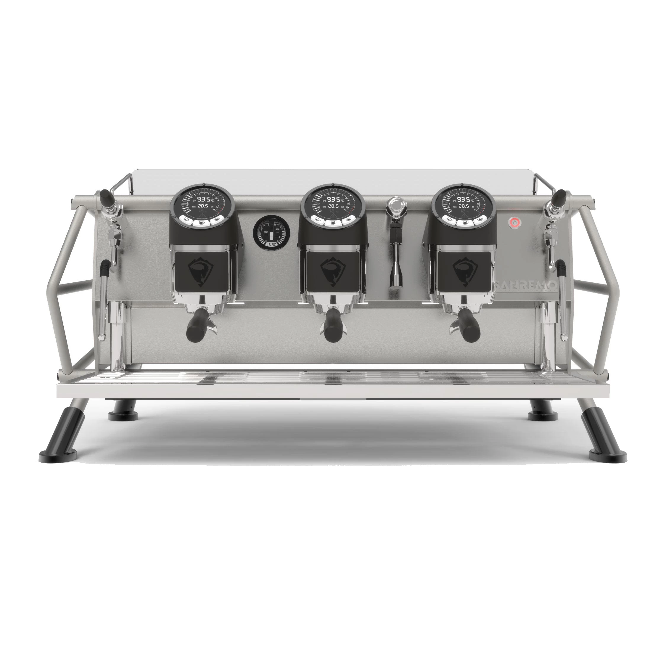Sanremo Café Racer Naked 3 Group Volumetric Espresso Machine - Steel/Black 1 Sanremo Café Racer Naked 3 Group Volumetric Espresso Machine - Steel/Black