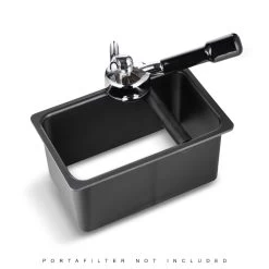 Barista Basics Knockbox Open Bottom (6" X 10" X 5") -Coffee Shop rectangle knock box open with porta