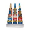 Stainless Steel 4 Tier Coffee Syrup Display Rack - 12 Bottles