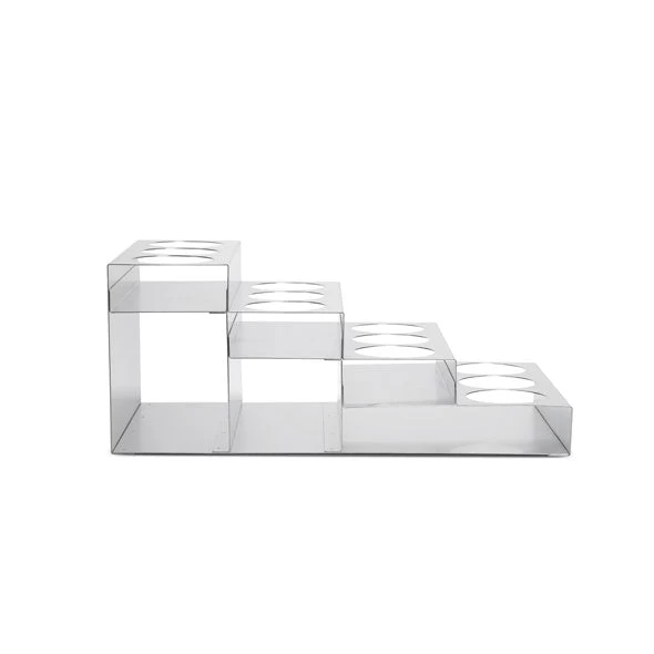 Stainless Steel 4 Tier Coffee Syrup Display Rack - 12 Bottles 5 Stainless Steel 4 Tier Coffee Syrup Display Rack - 12 Bottles - Image 5