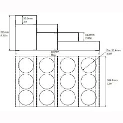 Stainless Steel 4 Tier Coffee Syrup Display Rack - 12 Bottles 11 Stainless Steel 4 Tier Coffee Syrup Display Rack - 12 Bottles -Coffee Shop rw387 specs