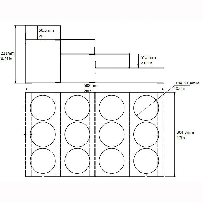 Stainless Steel 4 Tier Coffee Syrup Display Rack - 12 Bottles 6 Stainless Steel 4 Tier Coffee Syrup Display Rack - 12 Bottles - Image 6