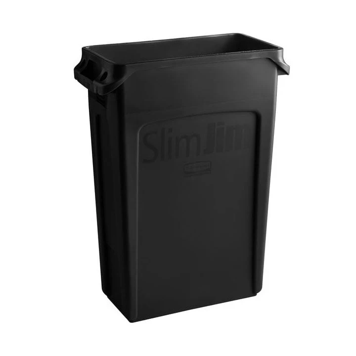 Rubbermaid 23 Gallon Plastic Space Saver Trash Can 1 Rubbermaid 23 Gallon Plastic Space Saver Trash Can