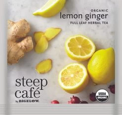 Steep Cafe Organic Lemon Ginger 50/cs