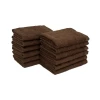 Brown Bar Towel, Bleach Safe 13" X 13" - 12 Ct.
