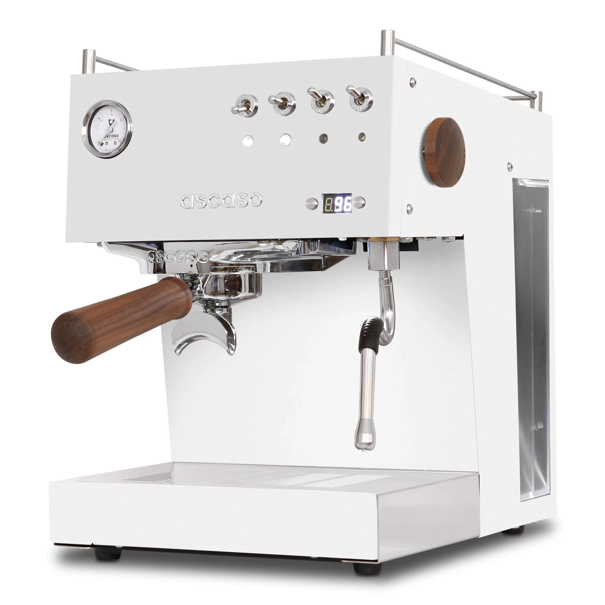 Ascaso Steel UNO Programmable Espresso Machine W/PID Controller, Single Thermoblock, 120V (White) 2 Ascaso Steel UNO Programmable Espresso Machine W/PID Controller, Single Thermoblock, 120V (White) - Image 2