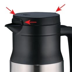 Zojirushi 1.0L Vacuum Creamer/Dairy Server - Stainless Steel -Coffee Shop zojirushi sh mae10 2
